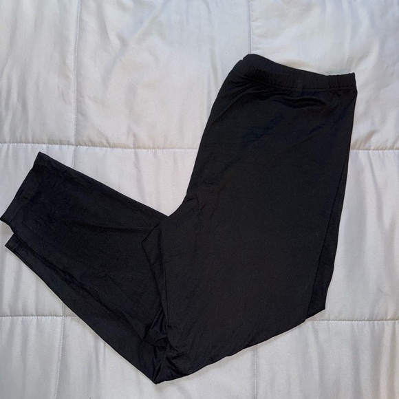 Pants - Black Elastic Waistband Leggings Size 3X